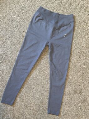 Gymshark Seamless High-Waist Leggings - Slate Blue